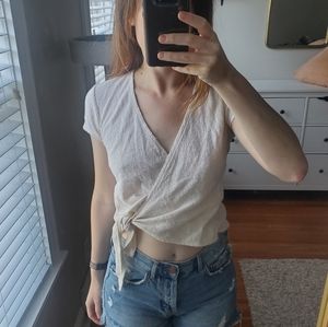 Madewell Texture cream top